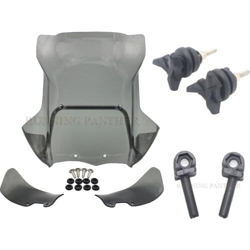 Motorcycle Windshield Wind Deflectors+ Navigation Bracket For BMW R 1200 GS R1200GS R1200 Adventure 2005-2012 2011 2010 2009