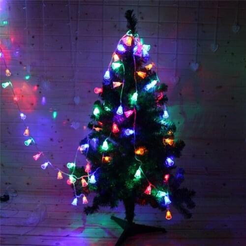 Battery Operated 2.5M 20 LED Fairy Lights Bell String Lights for Bedroom Garden Christmas Wedding Party Holiday Decoration