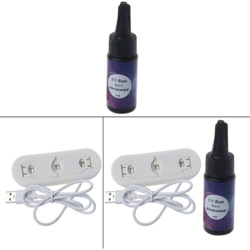 25 g LED UV Resin & 6 W UV LED Lamp Dryer Kit Resin Mold Hard For Jewelry Making