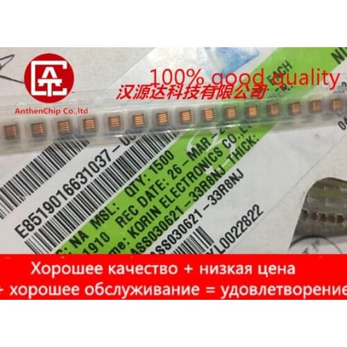 10pcs real orginal new ASS030621-33R8NJ KORIN spring coil air core inductance 33.8NH 5% 0.3 wire 6 turns