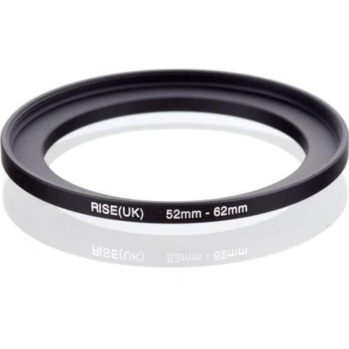 Original RISE(UK) 52mm-62mm 52-62mm 52 to 62 Step Up Ring Filter Adapter black