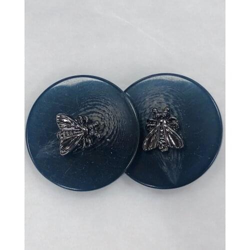 Plastic Size:25mm 10pcs Black Buttons for Clothing Decorative Crafts Resin Scrapbooking Sewing Garment DIY Accessories