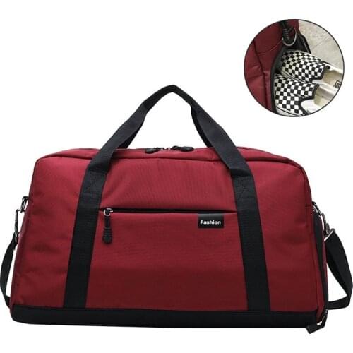 Women Fitness Gym Bag Sports Training Handbag Outdoor Shoulder Crossbody Blosa Travel Duffel Tote Shoe Compartment Sac De Sport