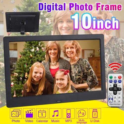 10 Inch LED Digital Photo Electronic Album Frame With Automatic Slideshow And True Color LCD Display Video Playing