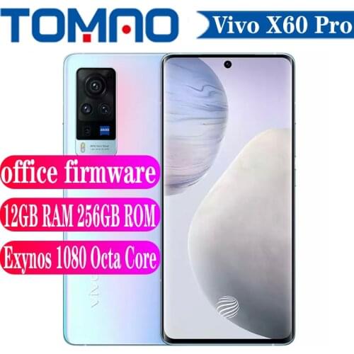 Original Vivo X60 Pro 5G mobile phone 120Hz 6.56“ Exynos 1080 Android 11 12GB RAM 256GB ROM 4200mAh Battery 33W Google play NFC