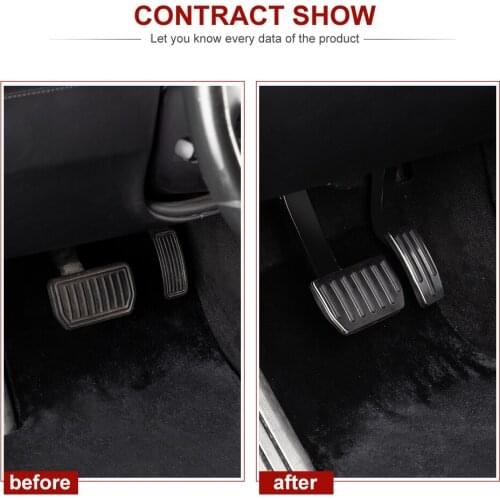 Vxvb For Tesla Model S X Accessorie Pad Non-Slip Aluminium alloys Car Brake Pedal Cover Pedal For Tesla ModelX S 2020 Accessory