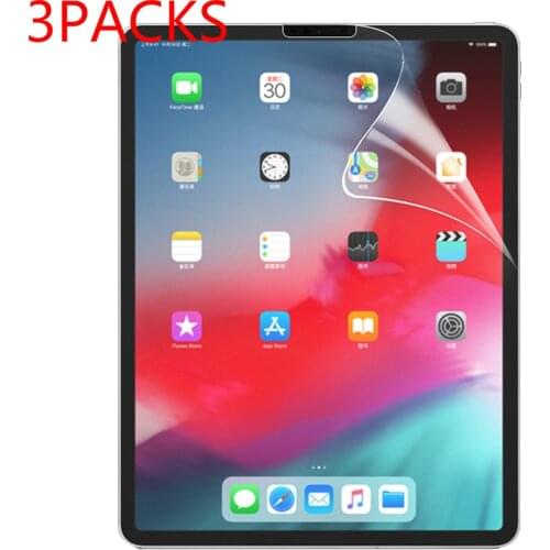 3 packs Soft PET Film screen protector for Apple iPad pro 12.9 2015 1st 2017 2nd 2018 3rd 2020 4th generation Screen Protector