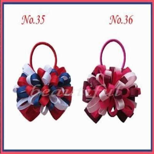 300 BLESSING Good Girl Boutique 3" Fireworks Hair Bow Elastic Accessories