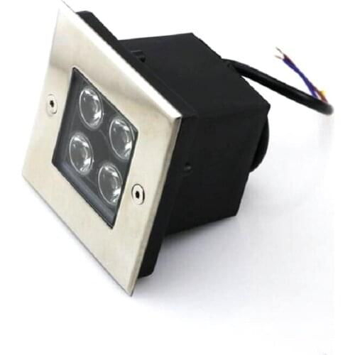 4W LED Floor Decking Lights DC12V AC85V-265V LED Underground Lighting IP68 Waterproof Buried Lamps Spot encastrable