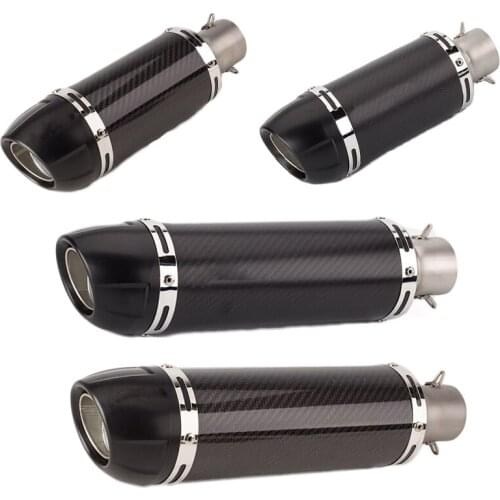 51mm Motorcycle Exhaust Carbon Fiber LEOVINCE Muffler Exhaust For MT07 MT09 MT05 Z750 Z800 Z900 Z1000 FZ1 K6 K7 K8 ninja650