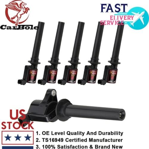 6 Pack Ignition Coil For Ford Escape Taurus Mazda 3.0L V6 2003 2004 2005 2006 2007 2008 High Performance Coil Car Accessories