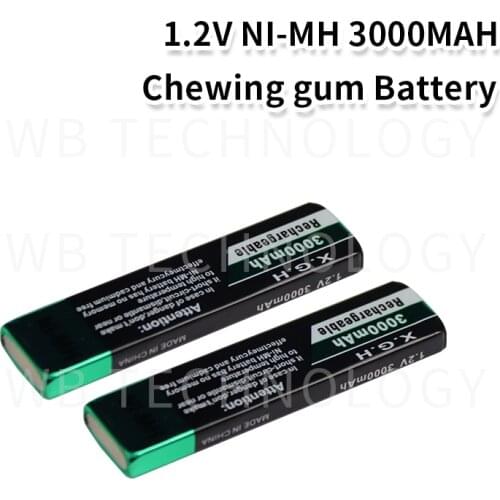 2 Pieces/lot High quality Original for SoFirn 3000mah Chewing gum battery Walkman Ni-MH 1.2 V nimh rechargeable Free Shipping