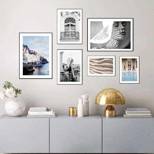 Black White Photography Poster Landscape Canvas Painting Nordic Quote Art Print Modern Wall Picture For Living Room Home Decor