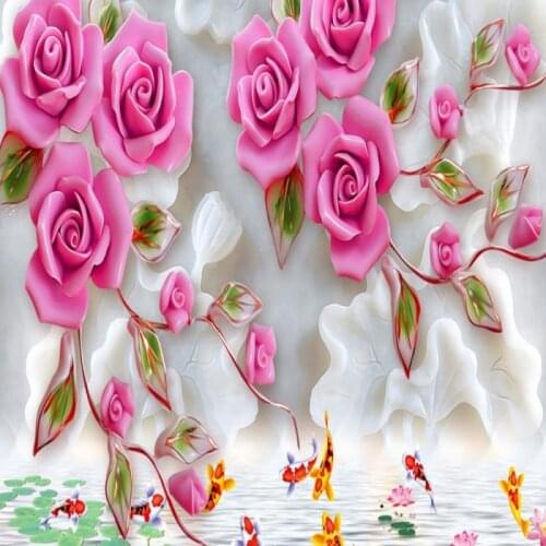 Dropship Colomac Luxury Wallpaper Modern Aesthetic Beautiful Flower Wall Floral Wallpaper Wall Mural 3d Papel Tapiz Para Pared