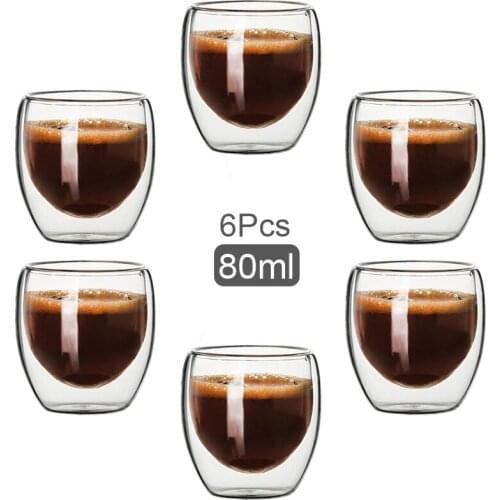 FENSTOEN Double Wall Glass Cups