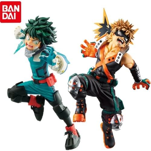 Bandai Genuine My Hero Academia Anime Figures Bakugou Katsuki Deku Action Figure Collections Model Toys Birthday Gifts