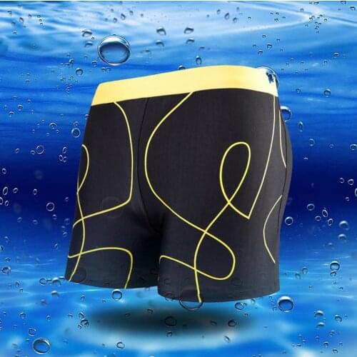 Hot 2019 Outdoor Summer Mens Swim boxer shorts beach comfortable Quick dry hot spring bathing suit Water Sport Swimming Shorts