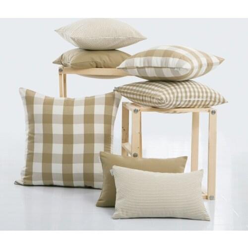 GYK108-Milky Tea Cushion Case (No Filling) 1PC Polyester Home Decor Bedroom Decorative Sofa Car Throw Pillows