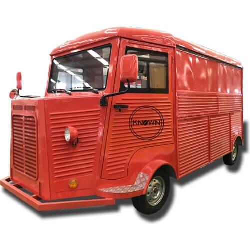 KN-ET03R Mobile food cart electric food truck hot dog food bus street food cart price