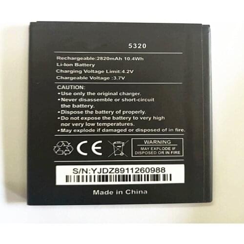For Wiko 5320 Battery 2820mAh High Capacity Replacement Backup Battery Smartphone Accessory with phone stander