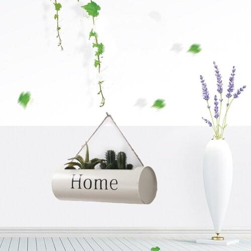 Creative Cylindrical Hanging Basket Flower Rack Flowerpot Pipe Household Wall Decoration Flower