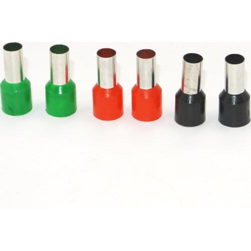 E25-16 500pcs tubular wire connector electrical terminals cable crimps wire ferrules For 25mm2, 4 AWG Wire