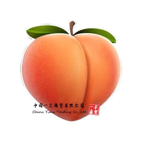Peach Shaped Sticker Funny Sexy Fun Sexting icon Logo Butt