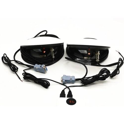 TOP100R 2PCS RTK receiver high precision built-in antenna RS232 module Level 5V power supply DB9 female connector