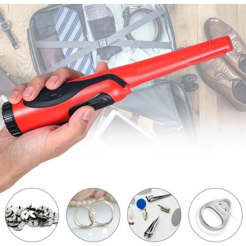 Hand-held Metal Detector Waterproof Highly Sensitive Underwater Treasure Hunter Buzzer Vibrate Portable Pin Pointer Belt Holster