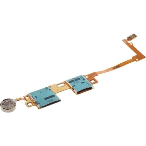 SIM And Micro SD Memory Card Reader Contact For Samsung Galaxy Note 10.1 SM-P605 Flex Cable With Vibrating Motor