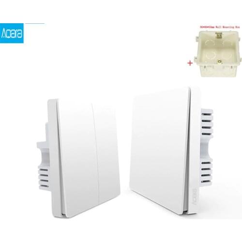 Smart home Aqara Smart Light Control ZiGBee Wireless Key switch ad Wall Switch Via Smartphone for Mihome APP Remote Control