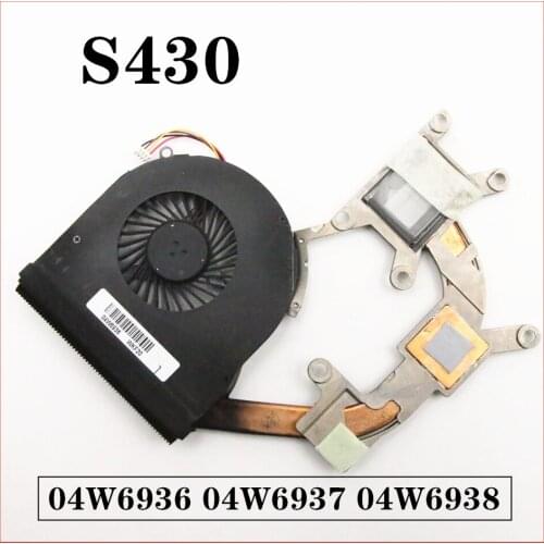 For Lenovo Thinkpad S430 Laptop CPU Cooling Radiator Fan Heatsink Copper Thermal Module 04W6936 04W6937 04W6938