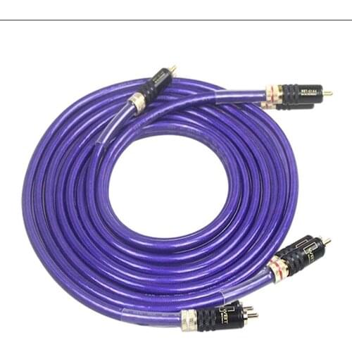 VDH HI-End Silver Plated RCA Cable Hi-end CD Amplifier Interconnect 2RCA to 2RCA Male Audio Cable