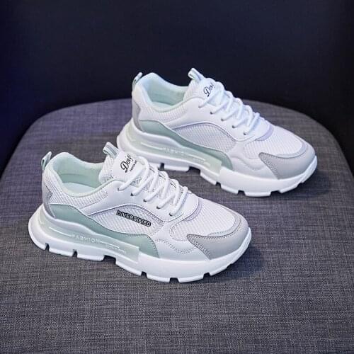 Womens Shoes 2021 New Breathable Platform Sneakers Shoes Women Korean Sports Shoes Women Casual Running Shoes Vulcanized Shoesg