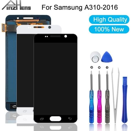 PINZHENG LCD For Samsung Galaxy A3 2016 TFT LCD Display Touch Screen Digitizer Assembly For Galaxy A310 SM-A310F A310H A310M