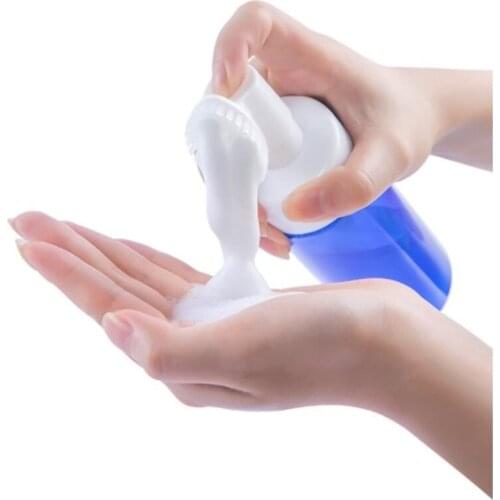 1PC Hot Blue 100/150/200ML Clear Foaming Pump Soap Dispenser Lotion Liquid Bottle Container Portable Refillable Bottles