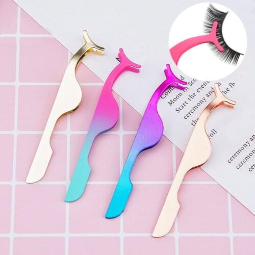 1pcs Eyelash Curler False Fake Eyelashes clip Stainless Steel Eye Lash Eyelash Curler Applicator Beauty Makeup Cosmetic Tool