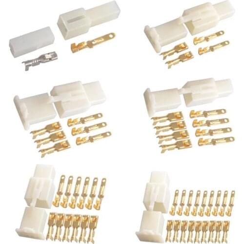 10sets 1/2/3/4/6/9pin 2.8 Automotive Wire Connectors 2.8 Connectors For Electric Vehicles, Automobiles, Motorcycles, Etc