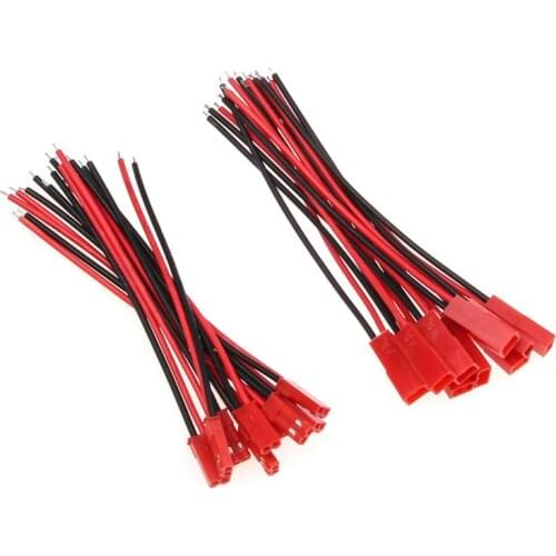 2 Pin Connector JST Plug Cable Male Female RC BEC Battery Helicopter Wire Connectors FPV Drone Quadcopter