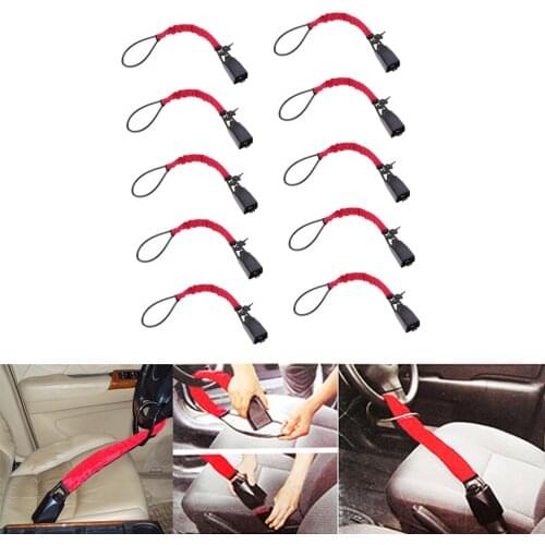 10x New Car Security Anti Theft Steering Wheel Lock with 20 Keys Black+Red