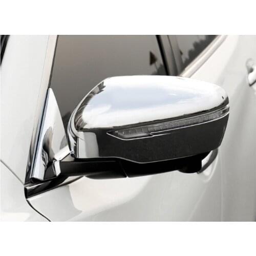 2Pcs Auto Car Exterior Rearview Mirror Cover Trim Styling For Nissan X-trail 2014-2017 Car-styling Chrome ABS