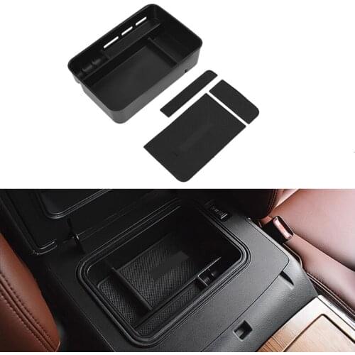 4PCS Non-Slip Mat In Central Armrest Container Holder Stowing Box For Nissan Patrol Armada Accessories 2016 2017