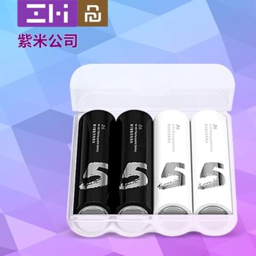 2020 Original Youpin ZMI ZI7 ZI5 AAA AA 700mAh 1800mAh 1.2V Rechargeable Ni-MH Battery ZIM Power Bank Best quality