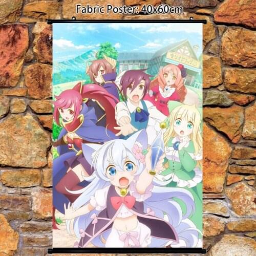 Anime Poster Cheat Kusushi no Slow Life: Isekai ni Tsukurou Drugstore Noera Annabelle Mina Wall Scroll Home Decoration 60x40cm