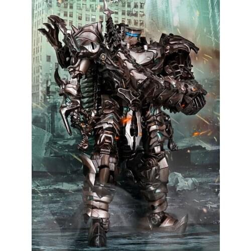 AOYI Transformation Toys Action Figure 37cm Scorn Dinobots Ancient Behemoth Dinosaur Ls11 Collection Robot Model Alloy Toy