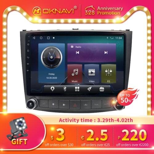 2 Din Android 10 Car Radio For Lexus IS250 IS300 IS200 IS220 IS350 2005-2012 DSP GPS 4G WIFI Android Auto No 2 din DVD Player