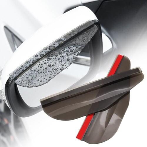 2Pcs Universal Car Rearview Mirror Rain Eyebrow for Nissan Almera X-Trail Juke Hyundai Solaris Tucson Sonata Elantra