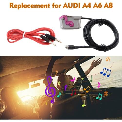 Car RNSE Headunit AUX Adapter with 3.5mm Jack RNS-E AUX-IN Cable Replacement for AUDI A4 A6 A8