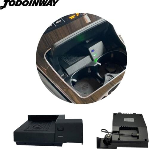 Wireless charger phone stand for Mercedes Benz GLC C Class C180 C200 W205 water cup holder for AMG C43 C63 fast charge support