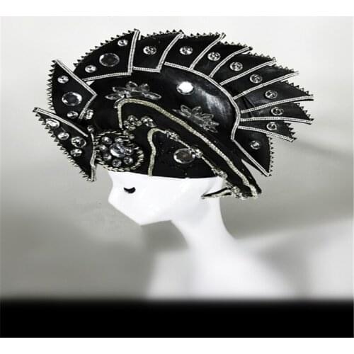 CC32 Ballroom dance led costumes supply dj singer stage wears dress robot helmet suit party bar headwear club catwalk clothes